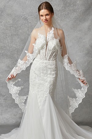 Mid Length Wedding Veil